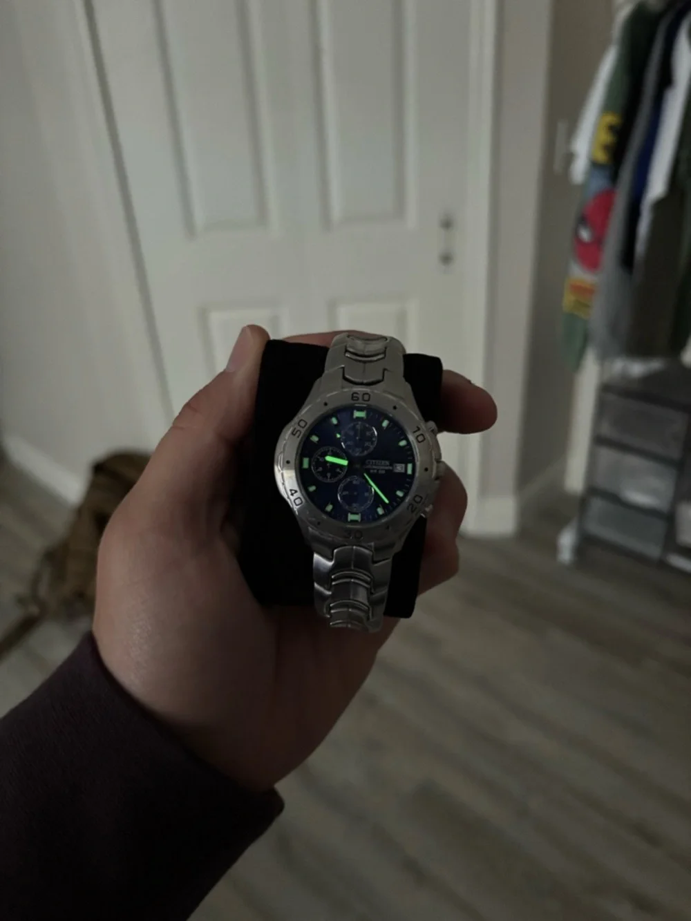 Citizen Silver Stainless Steel Watch with Blue Dial - Picture 6 of 6